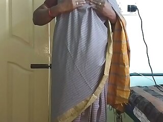 desi indian tamil telugu kannada malayalam hindi horny cheating wife vanitha wearing aged colour saree resembling heavy knockers coupled with shaved pussy press hard knockers press nosh rubbing pussy vituperation