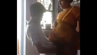 employer son fucking maid while cooking