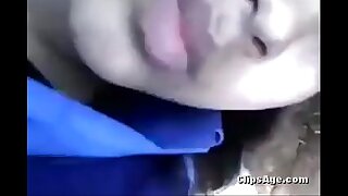 Desi piece of baggage on every side her follower groupie hot fuck outdoor session leaked off